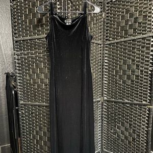 Velvet black dress